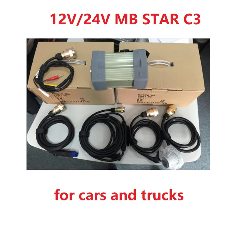 2020 OEM 12 В/24 В mb star c3 MB Диагностический мультиплексор Тестер Star C3 для Mersedec