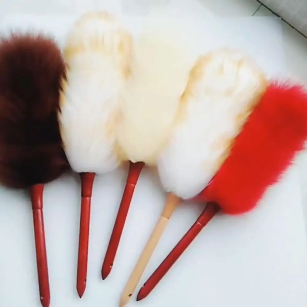 

Wool Duster Dust Removal Household Feather Duster Cleaning Duster Brush Household Brush Tools Wool F3H3