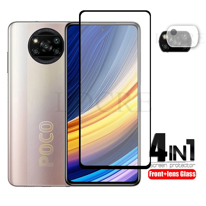2pcs glass for xiaomi poco m3 pro 5g screen protector film glass for xiaomi poco m4 pro 5g camera lens for poco m3 x3 nfc f3 gt free global shipping
