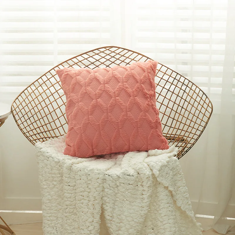 Меховая наволочка для подушки Наволочки украшения гостиной дивана декоративный