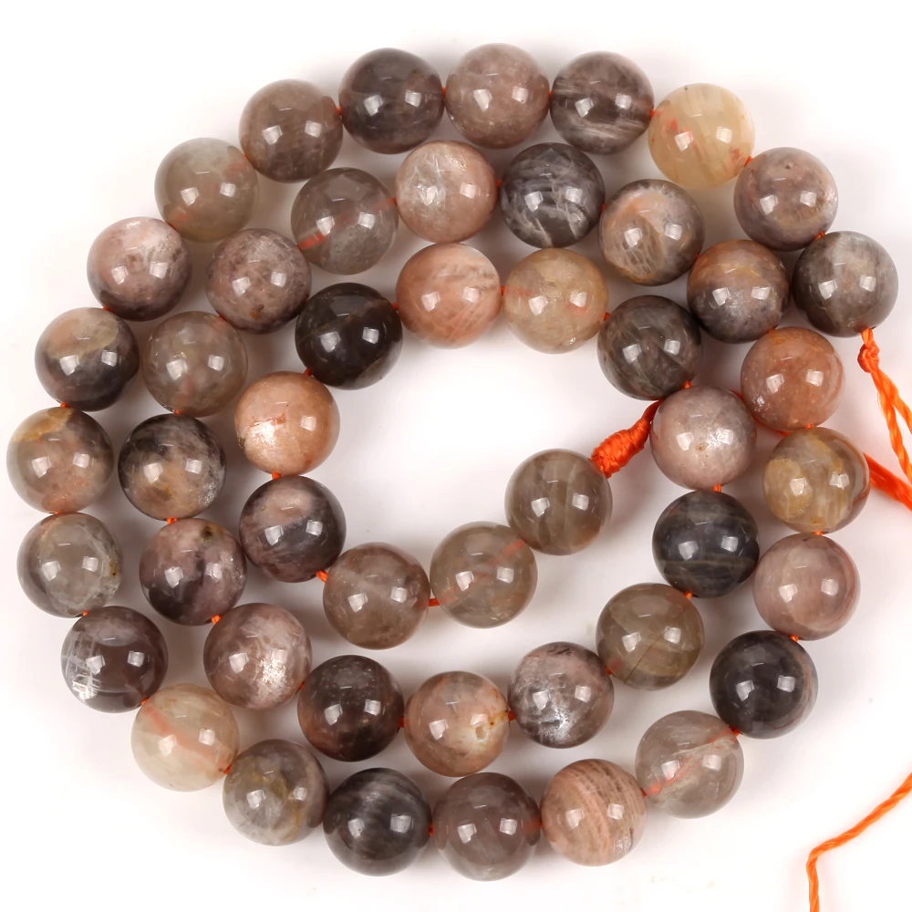 

6/8/10mm Natural Sun Stone Round Gemstone Loose Spacer Bead For Jewelry Making DIY Bracelet Necklace Handmade