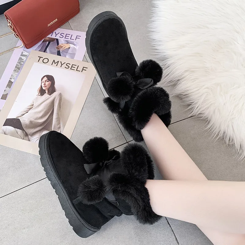 B3/размер 36-40 милые зимние ботинки из искусственного меха для девочек женские