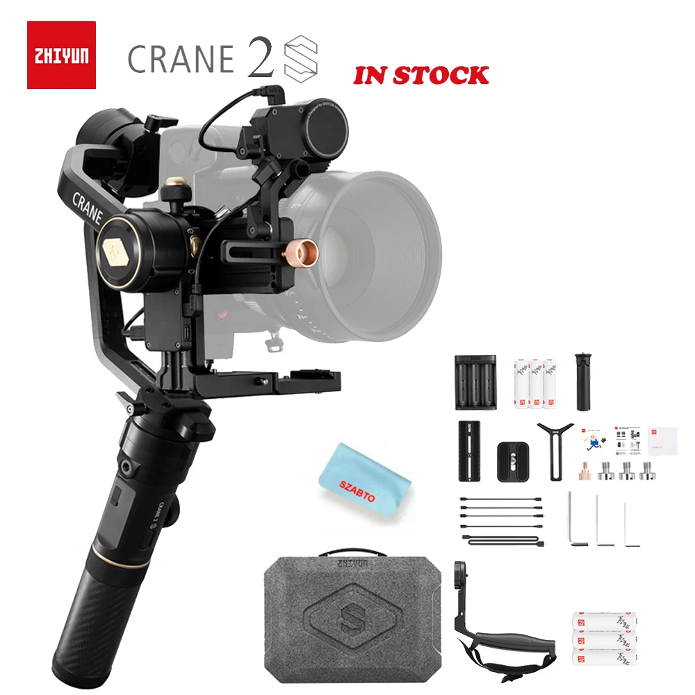 Zhiyun Crane 2S стабилизатор 3 осевой портативный монопод с шарнирным замком Bluetooth 5 0 для