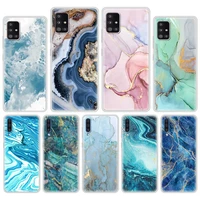 phone case for samsung galaxy a51 a71 a21s a31 a41 a11 m31 m30s m51 translucent soft matte mobile covers marble pattern art