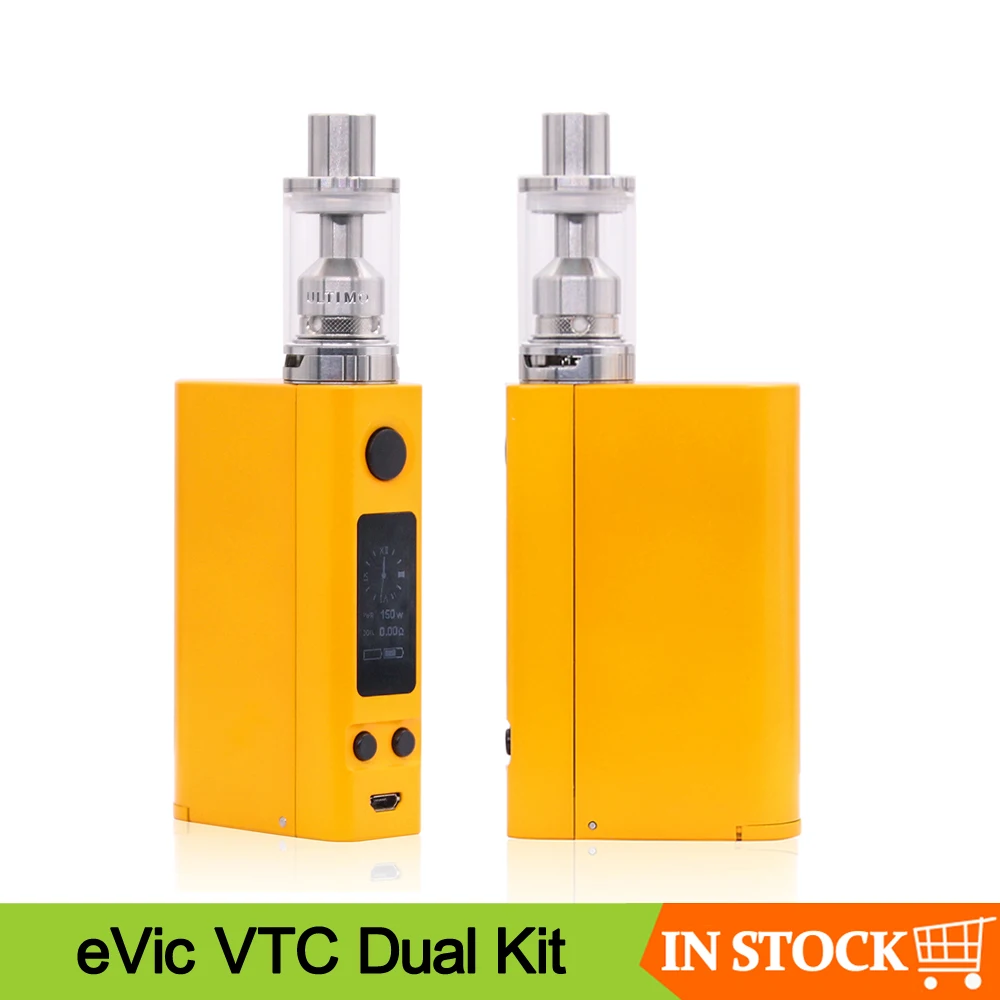 Распродажа Joyetech eVic VTC двойной набор Vape Ni/Ti/SS316/TCR блок управления мод с 4 мл