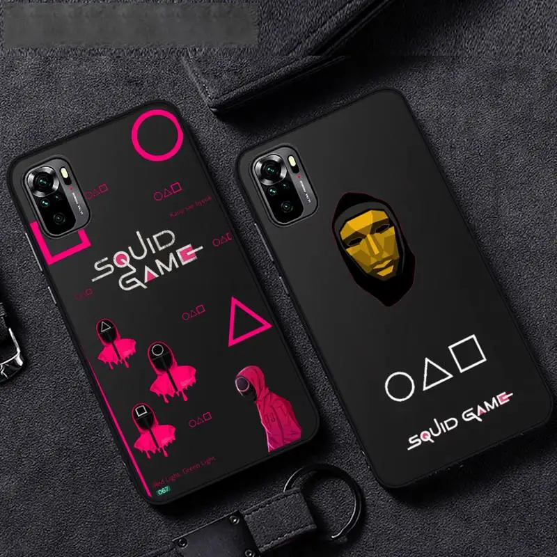 

squid game Phone Case For Xiaomi Mi Redmi Note 7 8 9 pro 8T 9T 9S 9A 10 Lite pro