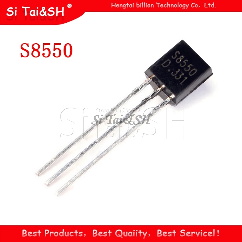 100 шт. S8550 TO92 S8550D TO-92 8550 транзистор (PNP) 0.5A 40V Новый и оригинальный