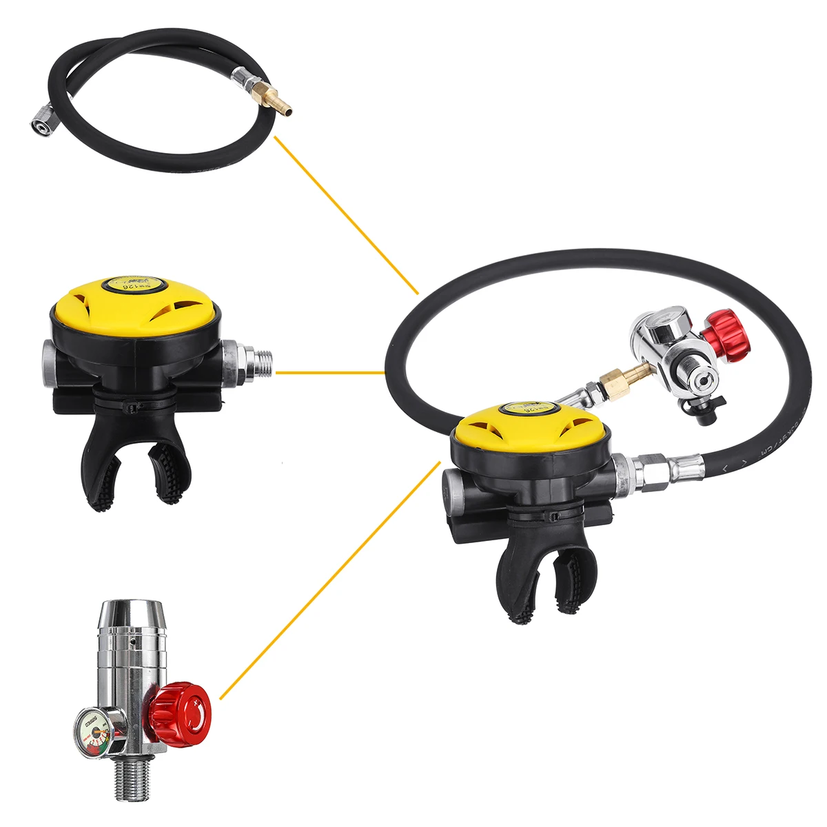 

10-15 mins 1000ml NEW SMACO Portable Diving Equipment Oxygen Cylinder S400 Underwater Respirator Diving Oxygen Bottle