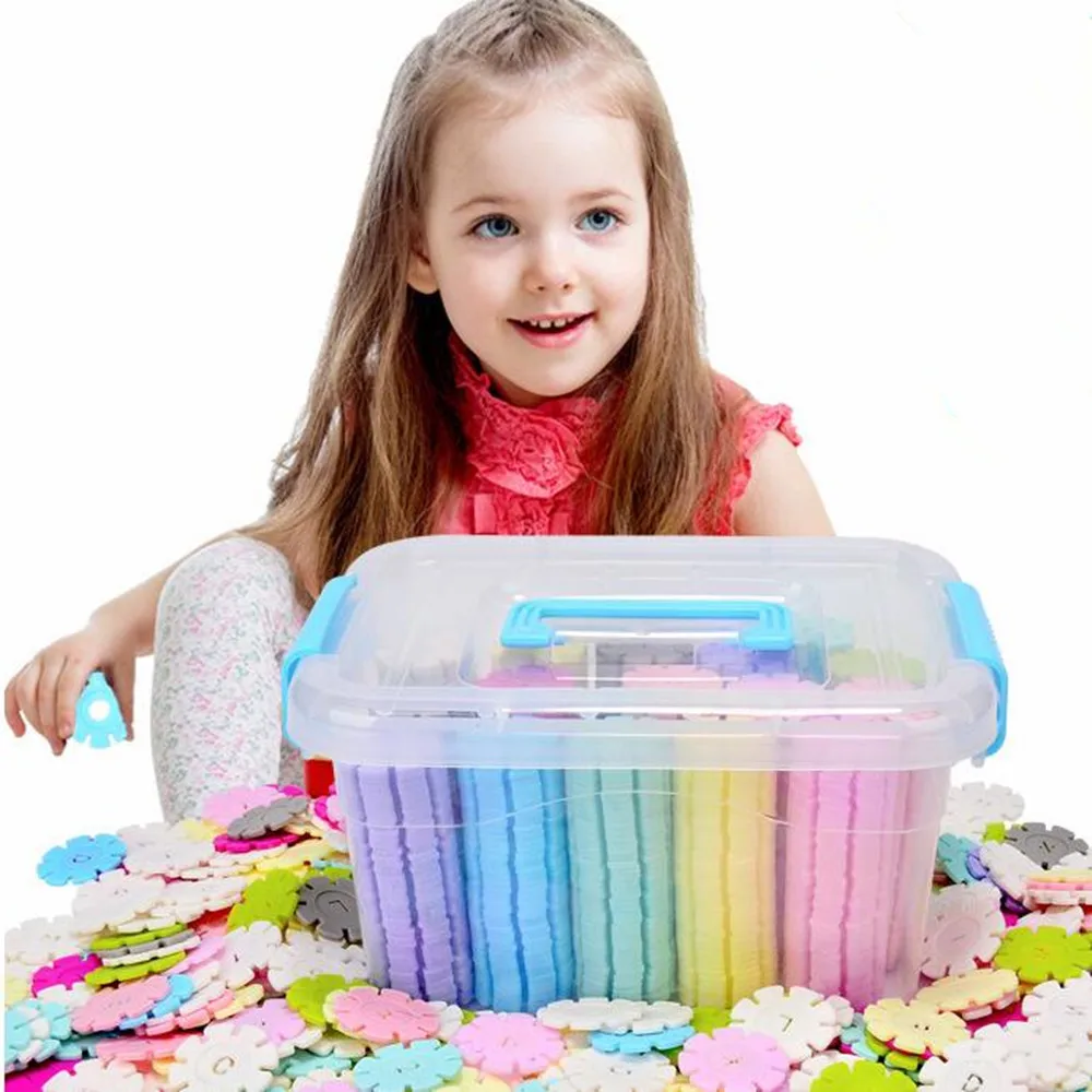 3D пазл пластиковая Снежинка строительная модель развивающая интеллектуальная