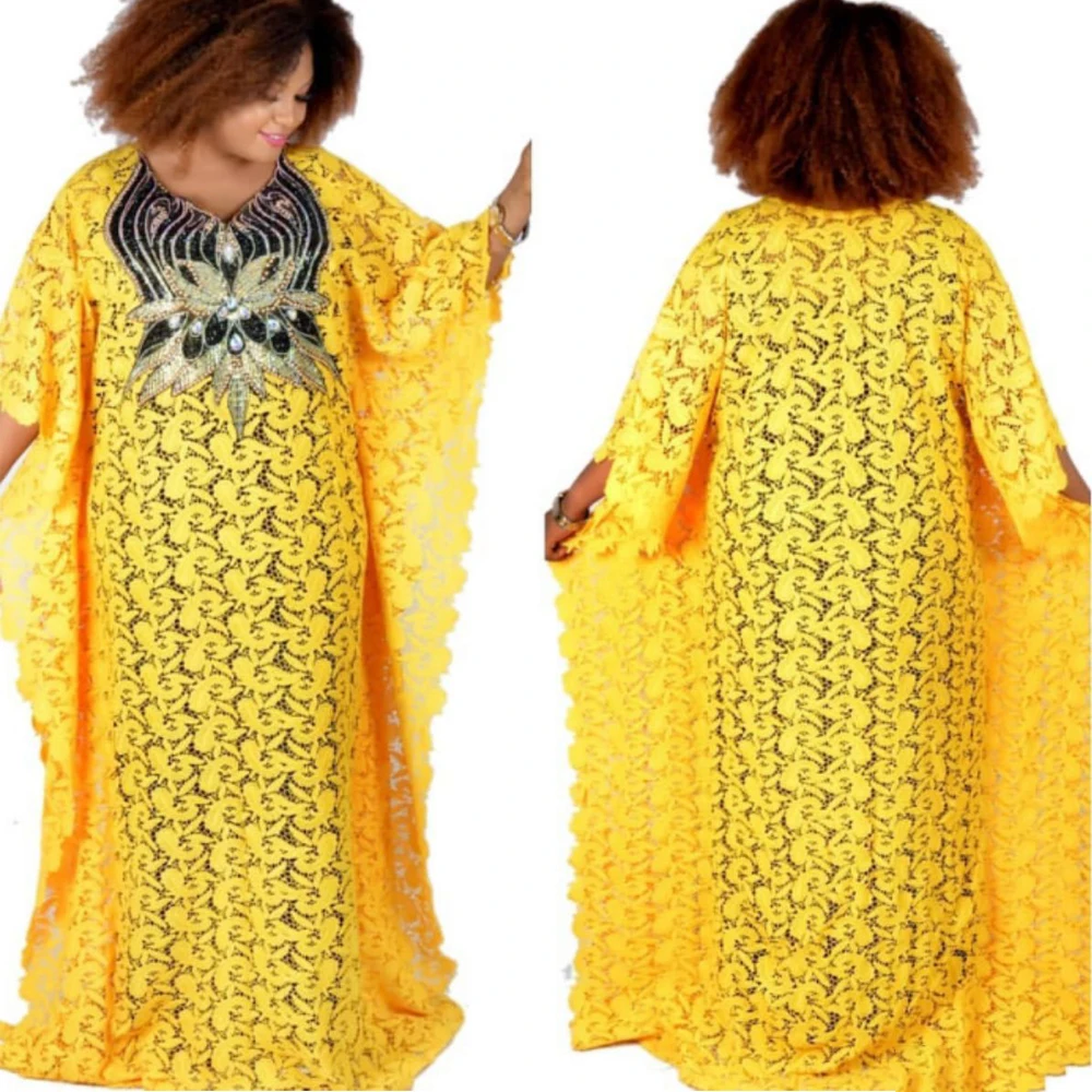 MD 2021 летнее осеннее кружевное платье африканские женщины большие размеры Boubou