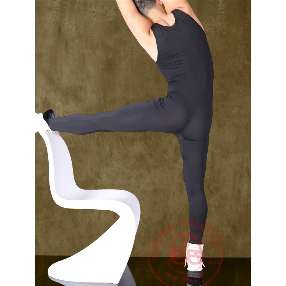 Облегающее Боди без рукавов эластичное унитажное Мужское боди для тренажерного