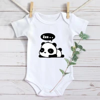 baby boys girls romper cotton short sleeve bodysuit infant panda cartoon cute toddler jumpsuits clothes for newborns sets