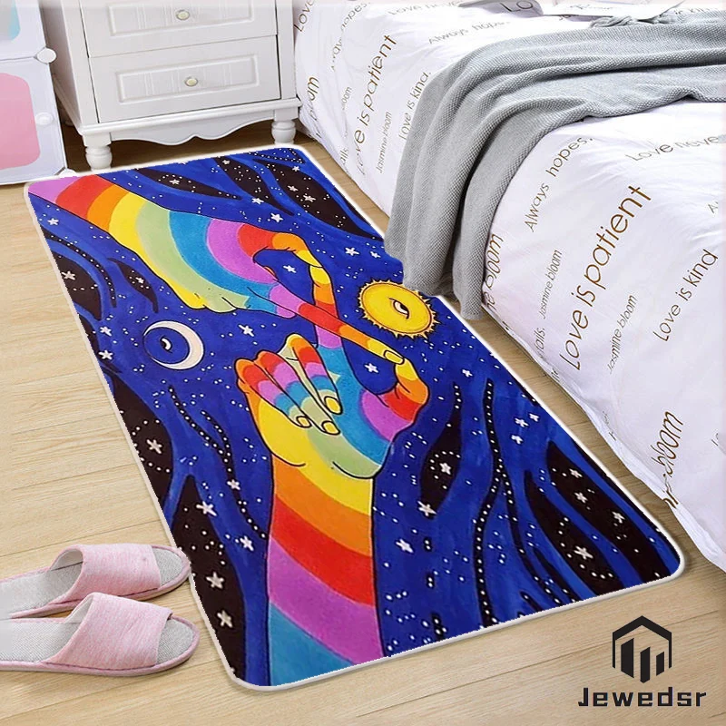 

Lovely smiling face sun kitchen door family bedroom living room carpet modern family hallway balcony bathroom non-slip mat