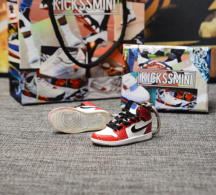 DIY Jordan Generation AIR JORDAN1 стерео 3D кроссовок фигурный брелок сумка Подвеска парный брелок