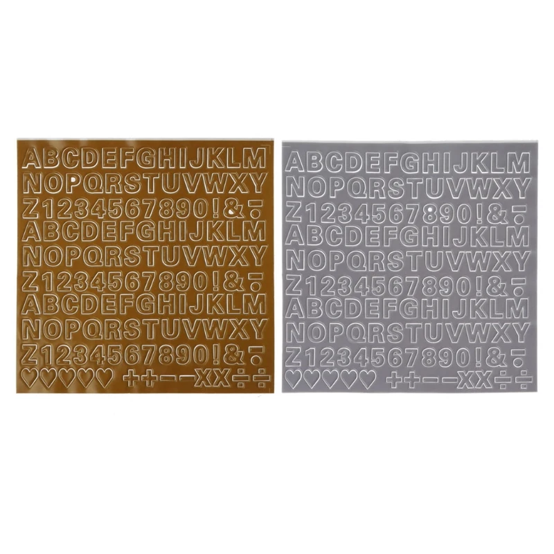 

10Pcs 6mm 3D Alphabet Letters Epoxy Resin Puffy Stickers Self Adhesive English Letters Numbers Resin Fillings Stickers
