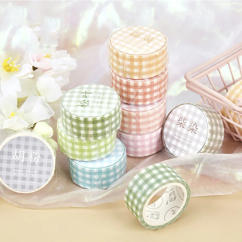 

1pcs 20mm*5m Creative hand account material DIY decoration sticker 20mm Adhesive Tape Decor Masking Tapes For Kids Scrapbooking