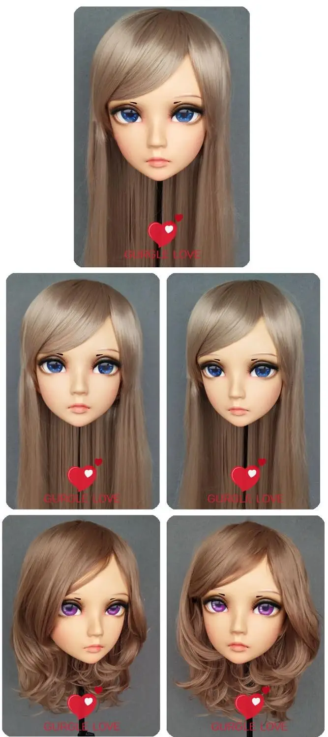 

(NEW-23) Female Male Mask Realistic Silicone Masks Halloween Party BJD Doll Crossdress Japan Kigurumi Mask Anime Cosplay