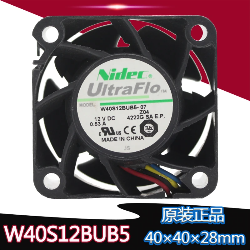 Новый оригинальный W40S12BUB5 07 12V 0.53A 4028 (4 см) в форме ручки с двумя шарами Сервер