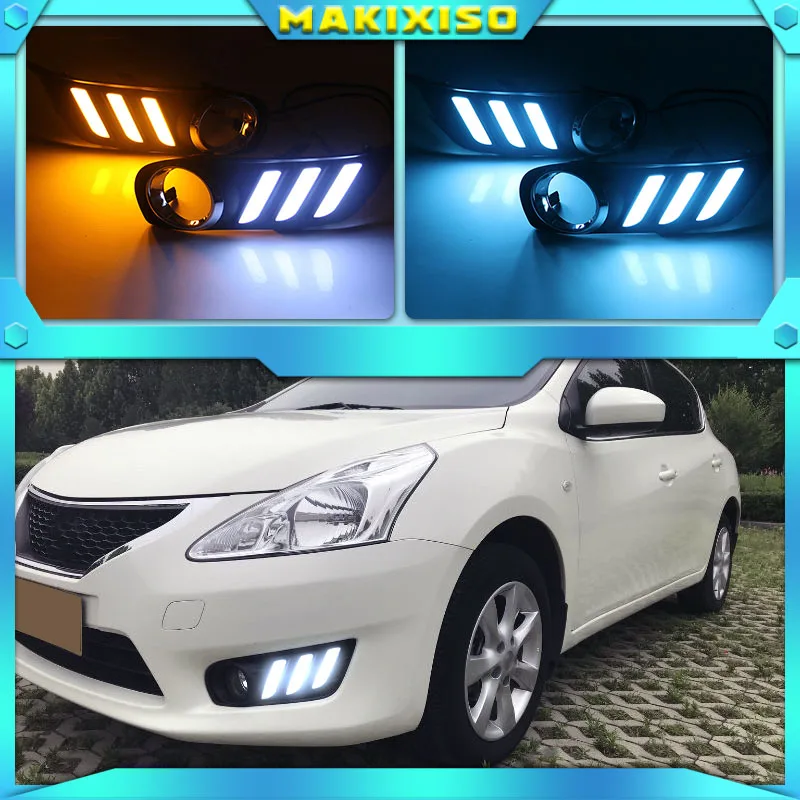 1 пара передние фонари для Nissan Tiida 2011-2015