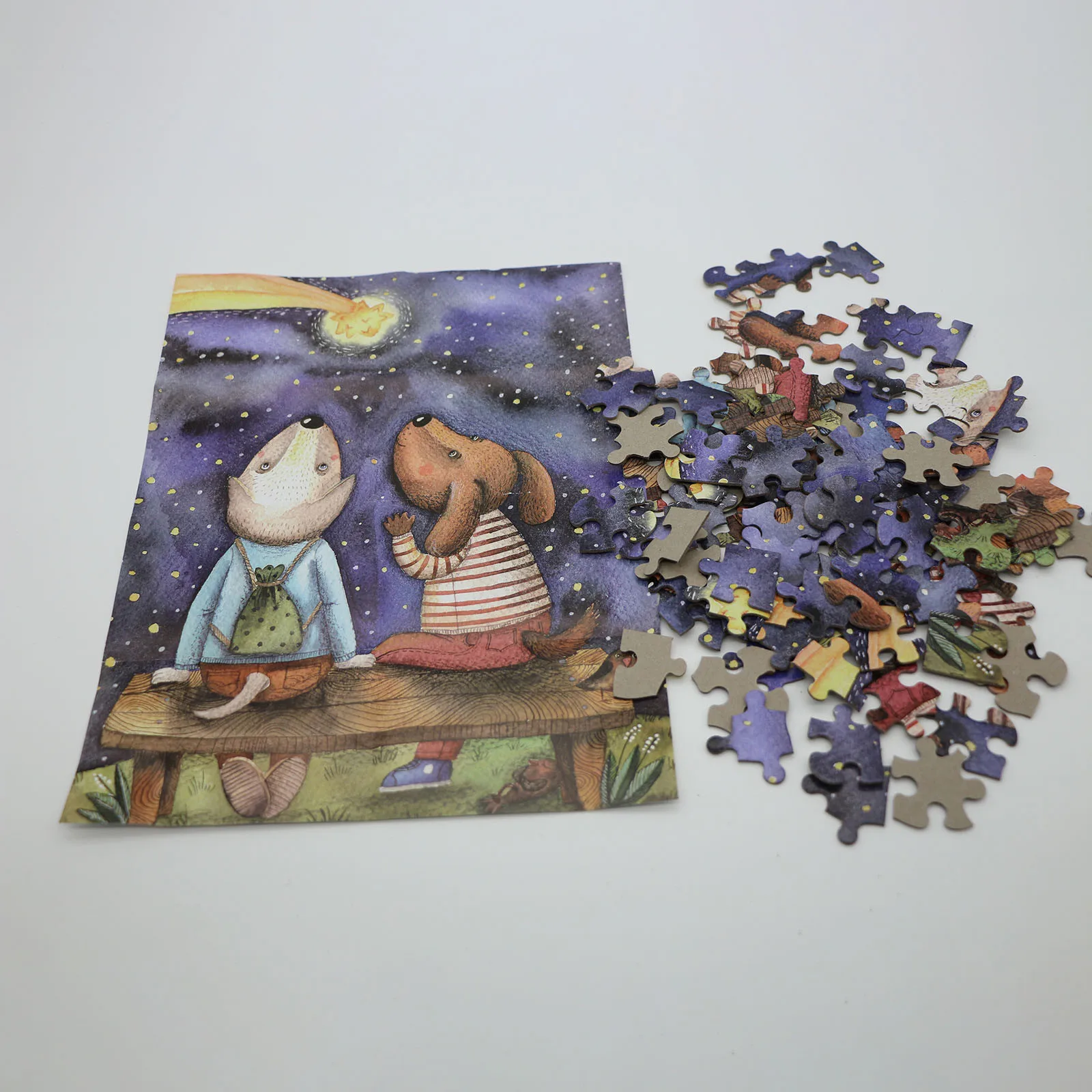 

100 Piece Large Puzzles Game Cartoon Animal shapes Birthday Present Educational Toys Jigsaw Paper rompecabezas Gifts For Kids