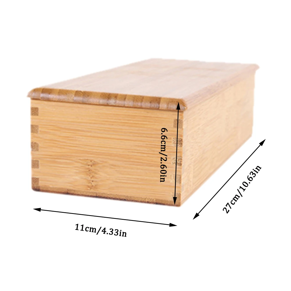 

Tableware Storage Box Japanese Style Bamboo Chopsticks Storage Box Home Hotel Chopsticks Spoon Cutlery Storage Box Portable #CW