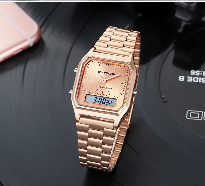 SANDA Military Sports Watches Waterproof Mens Watches Top Brand Luxury Clock Electronic LED Digital Watch Men Relogio Masculino