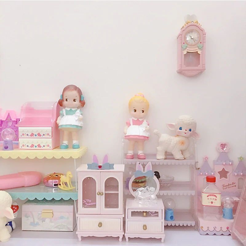 Винтажные игрушки из ягненка милые кукольные животные Showa украшение для комнаты