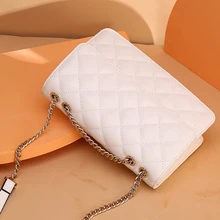 High Quality Elegant Women Messenger Bags 2021 Fashion New Solid Color Plaid Casual Women Handbags