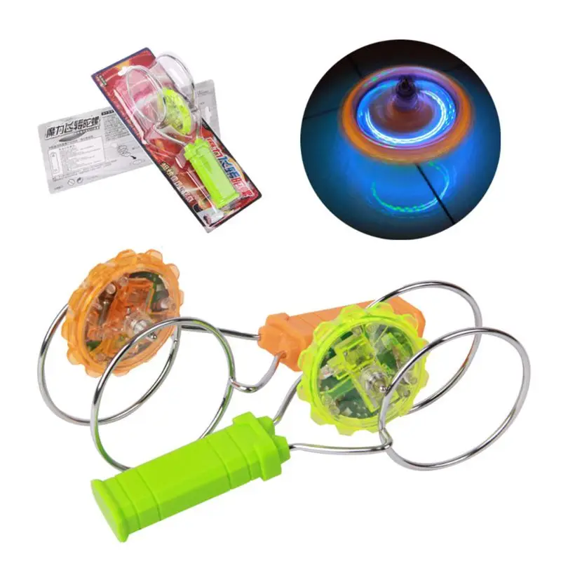 

Kids LED Light Magnetic Gyro Wheel Hand Spinner Magic Spinning Toy Children Gift