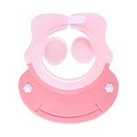 children waterproof cap safe baby bath shower hat adjustable accessories visor for bathing protect eyes ears pvc suit 0 6 kids