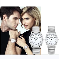 quartz watch temperament business casual couple clocks simple digital dial luxury stainless steel strap men women watches reloj
