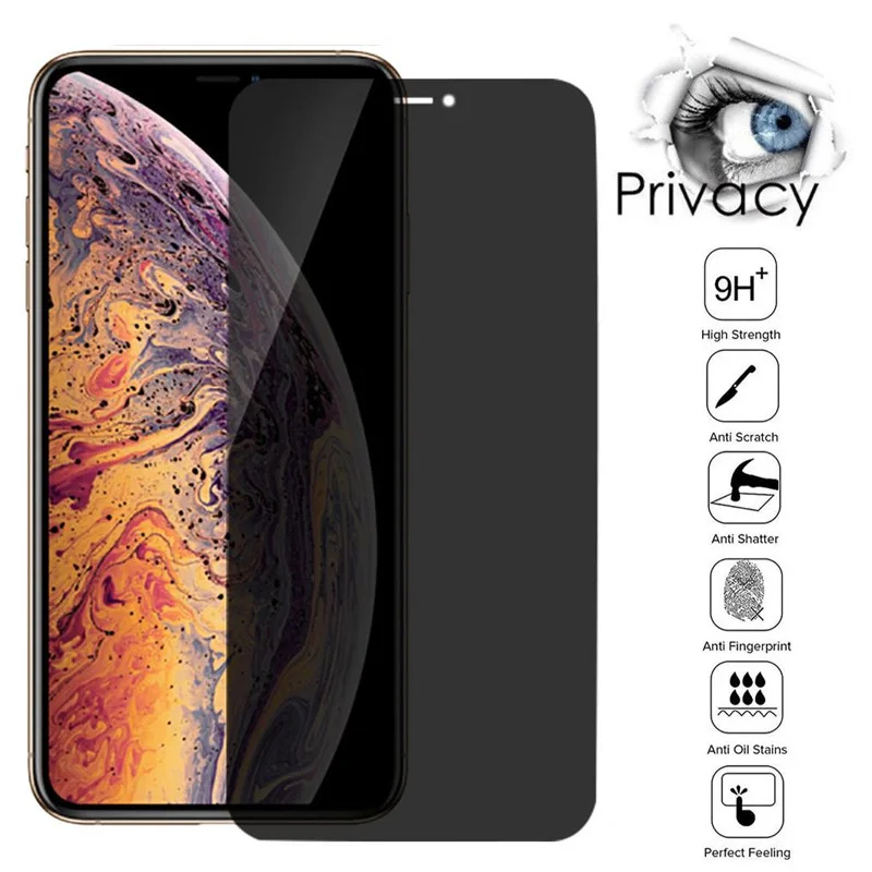 Magtim антишпионская Защита экрана для iPhone 12 11 Pro Max закаленное стекло XS MAX XR 7 8 PLUS 6S