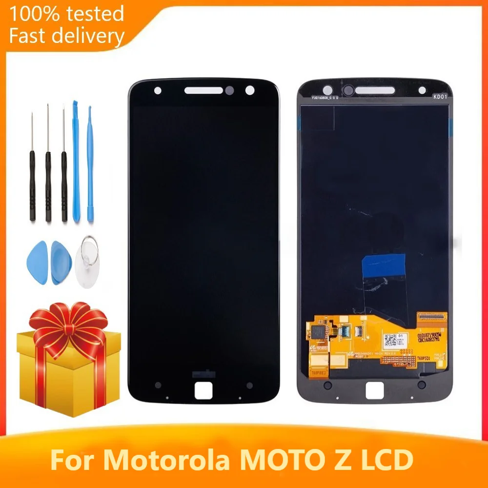 

AMOLED для Motorola Moto Z xt1650 LCD для moto Z Droid XT1650-03 1650-05 ЖК-экран с сенсорным дигитайзером в сборе дисплей Burn-Shadow