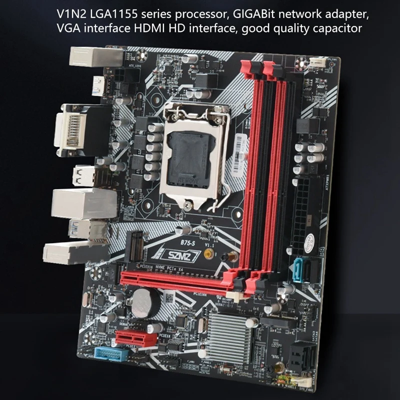 Материнская плата B75S для компьютера LGA 1155 USB поддержка слота памяти 4XDDR3