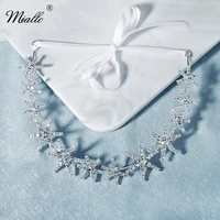miallo fashion star rhinestone headband for women hair accessories prom silver color hair jewelry trendy party headpiece gifts