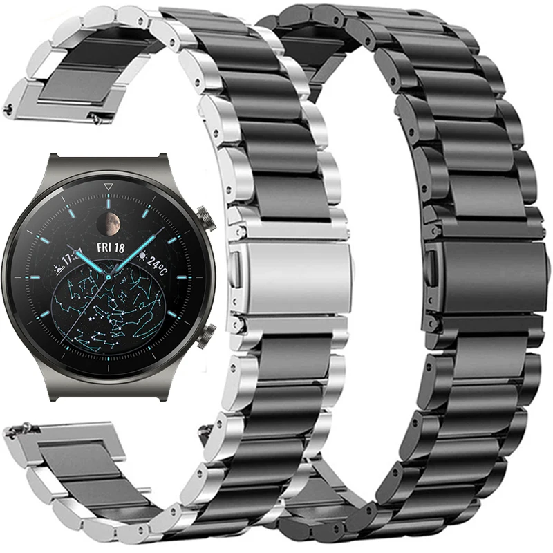 Ремешок из нержавеющей стали для Huawei Watch GT 2 Pro/GT 46 мм 2E металлический Смарт браслет