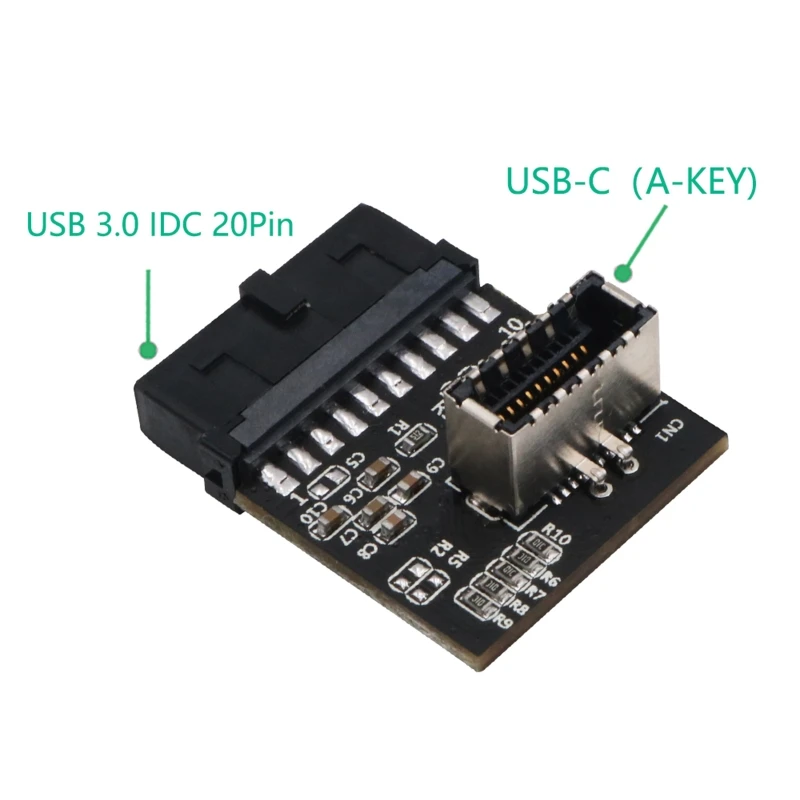 

USB 3.1 Front Panel Socket to USB 3.0 20 Pin Header Male Extension Cable Adapter P9YA