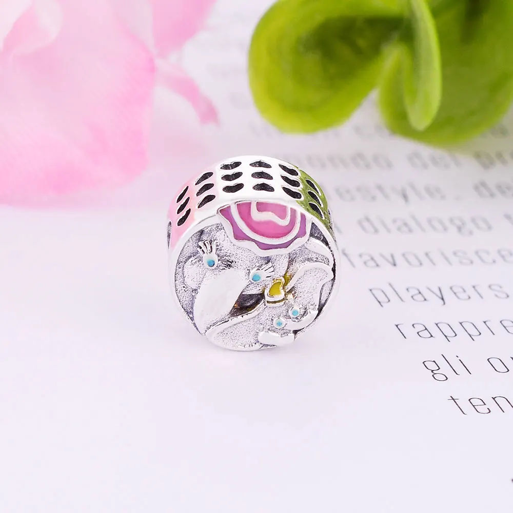 

Silver charms 925 Sterling Silver Apple Family Tree Charm Star beads Little Girl Travel Charms Fit Original Bracelet Jewelry DIY