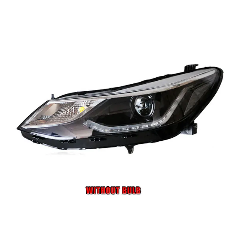 without bulb version 2 шт. автомобильный стиль светодиодный фары для Chevrolet Cruze- для Cruze фара Объектив двойной луч H7 HID Xenon bi xenon объектив - Цвет: without bulb version