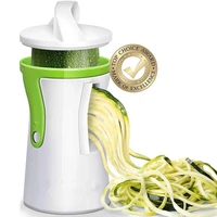 lmetjma heavy duty spiralizer vegetable slicer vegetable spiral slicer cutter zucchini pasta noodle spaghetti maker kc0335