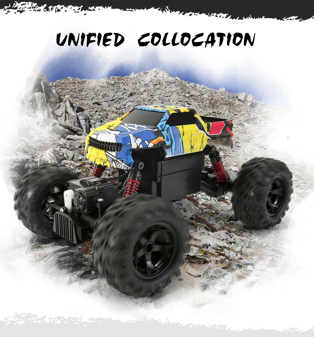 Полноприводный Радиоуправляемый автомобиль 1:12 машина для скалолазания Bigfoot с