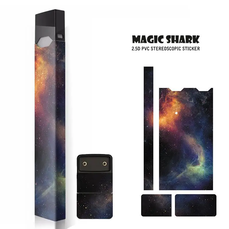 Модные 2.5d стерео пленки наклейки для Juul аксессуары электронных сигарет чехол