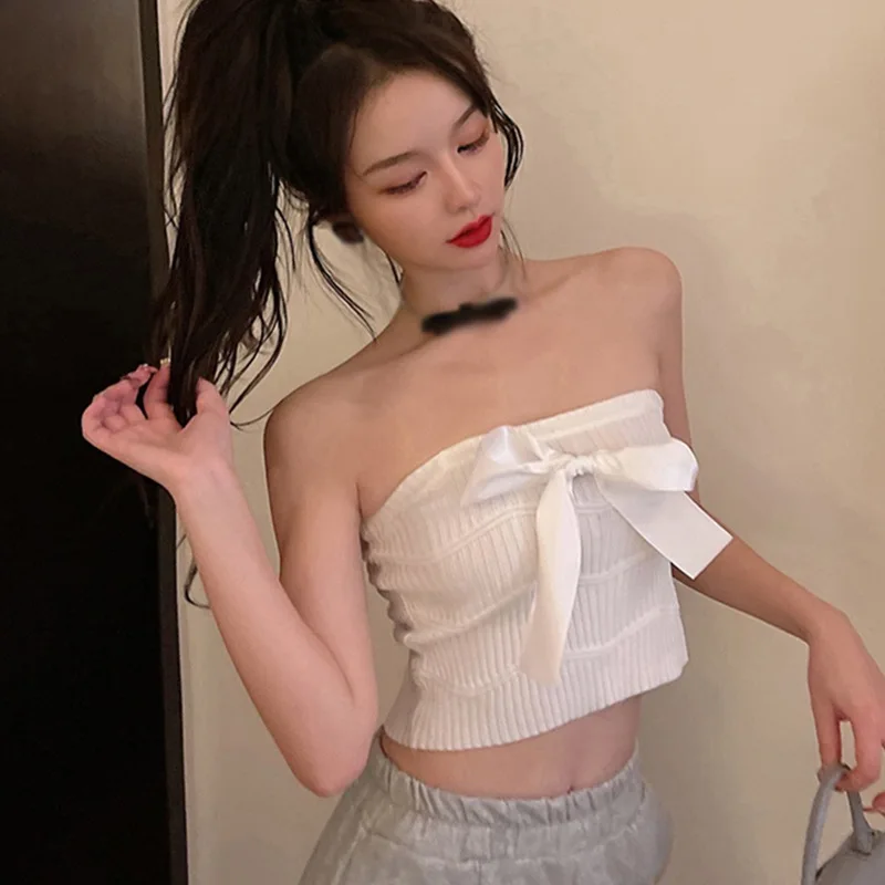 

Women Sexy Strap Vest Slim Solid Color Summer Knitting Shirt Straps