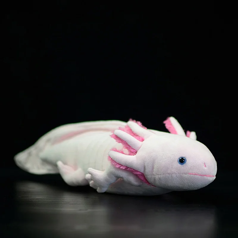Новая розовая плюшевая игрушка Axolotl 50 см кавайная фигурка мягкая мультяшная