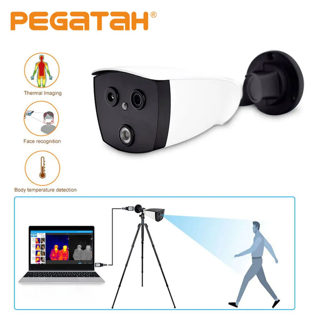 IP камера с датчиком температуры тела 1080P|Устройство распознавания лица| |