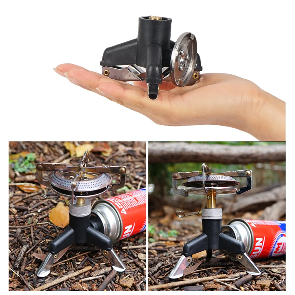 

Outdoor Camping Gas Stove Adapter Portable Transfer Head Adapter Foldable Gas Converter Cooking Supplies