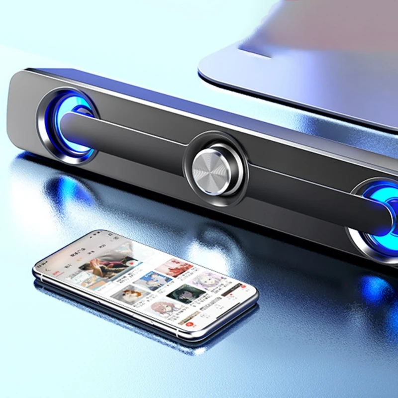 Компьютерный динамик SADA V-111 проводной с USB мощный стерео сабвуфер басовый - купить