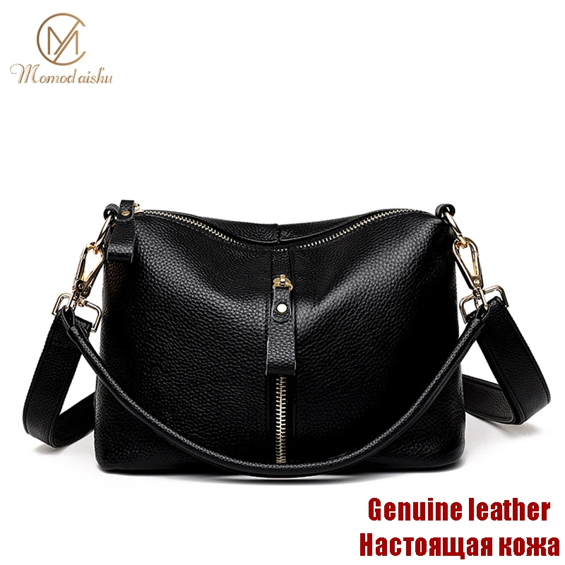 

High Quality Soft Cowhide Female Shoulder Bag Women Handbags 100% Genuine Leather Women's bag Fashion Luxury Brand Messenger Bag