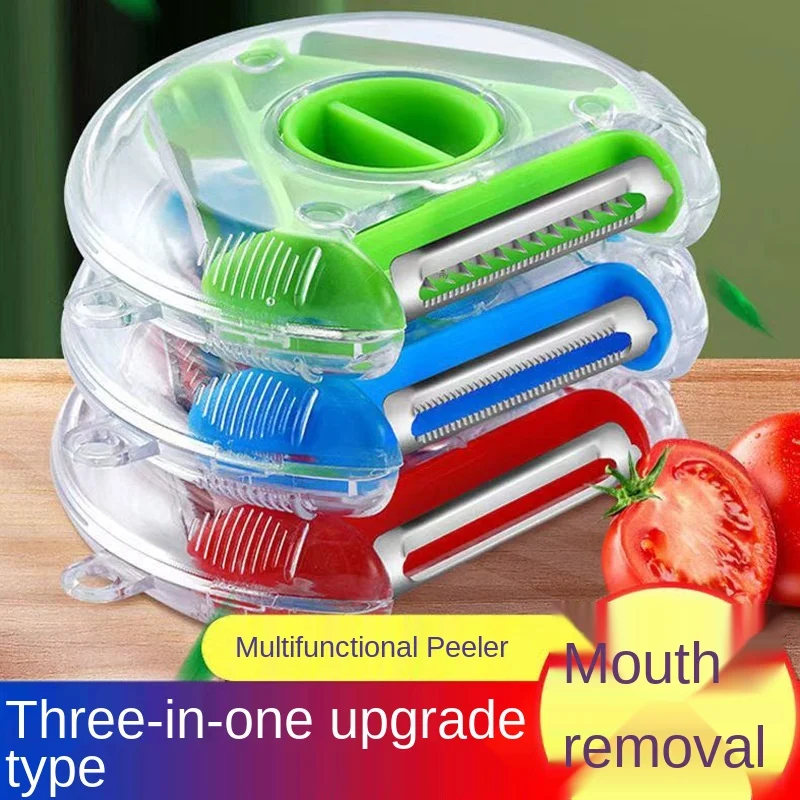 

New 3 in 1 Multifunction Vegetable Peeler Potato Apple Peelers Kitchen Accessories Tool Stainless Steel Fruit Grater Cutter