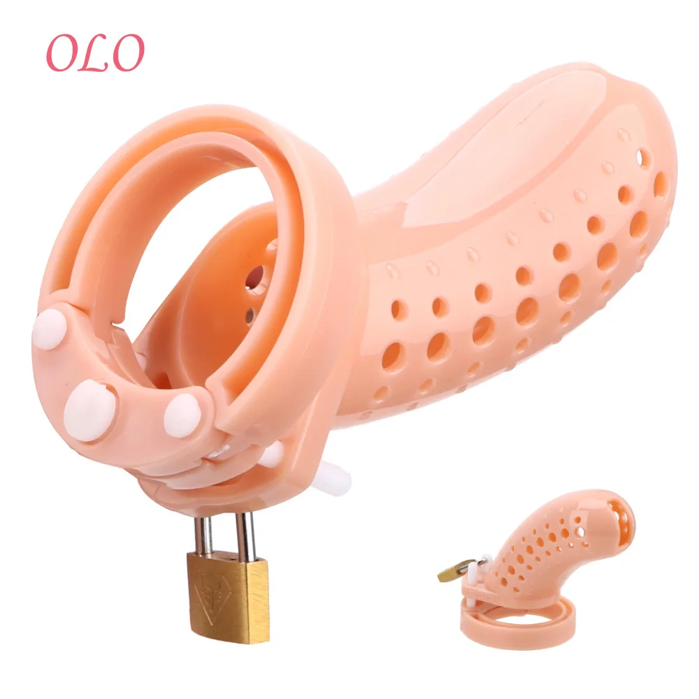 Клетка для пениса OLO анти мастурбации с кольцом 5 размеров замок верности продукт